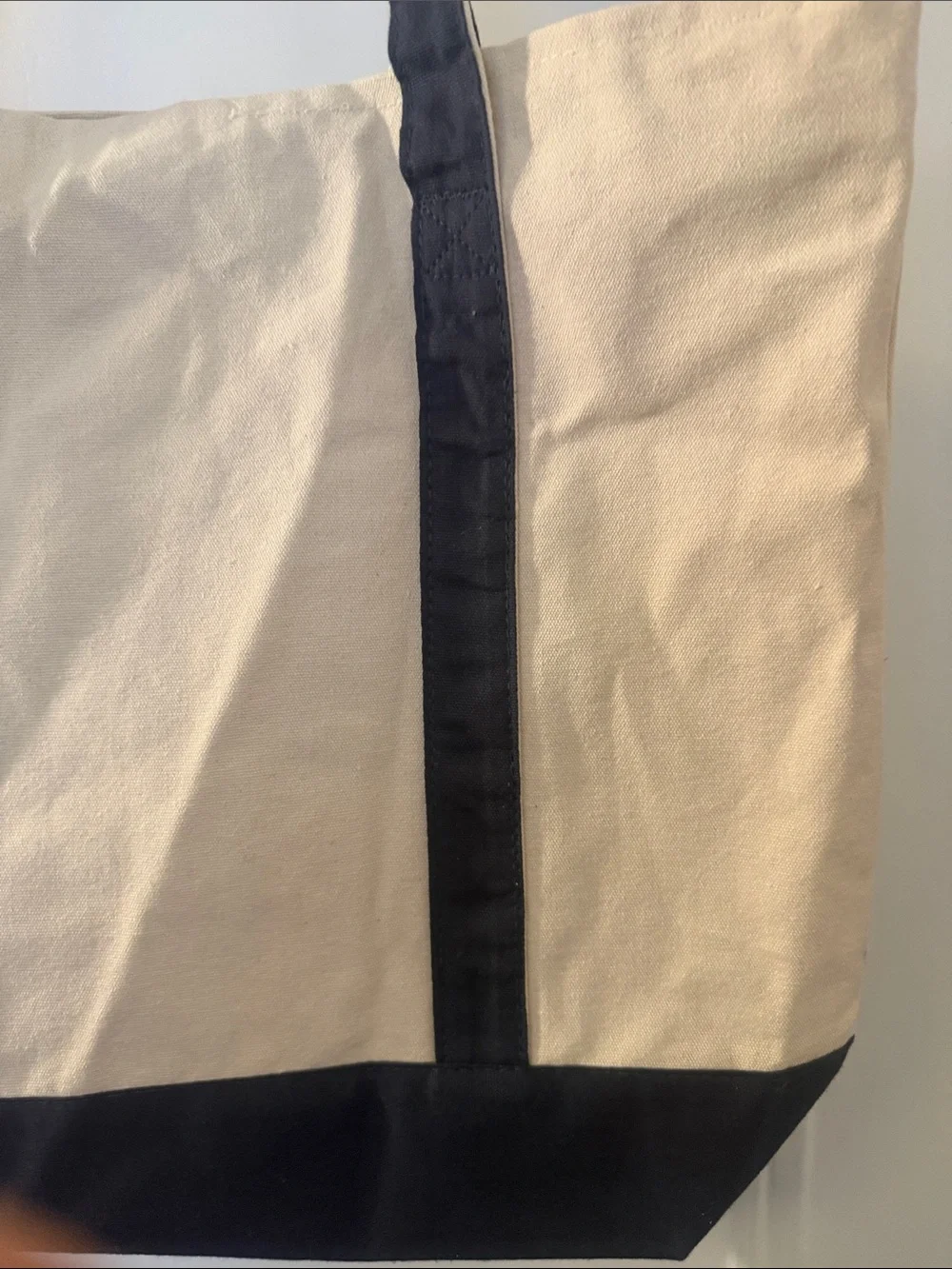 MLB Beige and Black Canvas Tote Bag with Citi Logo